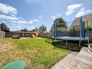 Large backyard