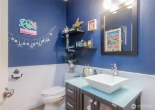 Main floor powder room.