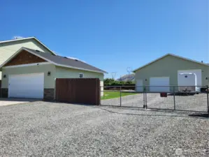 Fenced Extended Driveway - Garage & Shop