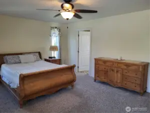 Spacious Upstairs Primary Bedroom