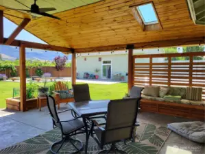 Attached Patio ~ Ceiling Windows Open