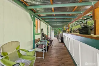 Whether it’s coffee at sunrise or quiet evenings, the back deck offers a perfect place to relax and recharge.