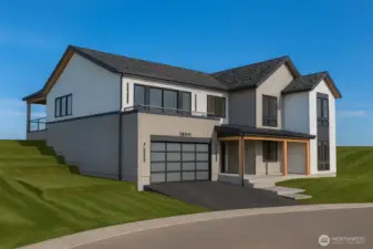 The images included in this listing are artist's renderings and are for illustrative purposes only. They represent the proposed design and layout of the property and may not reflect the final construction, finishes, or features. Actual features, finishes, and dimensions may differ from those shown.THIS IS RENDERING REPRESENTS THE NEW CONSTRUCTION BUILD OPTION