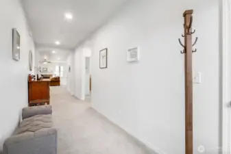 Then when you step into the home, you just feel like a king as you walk into the foyer and down the expansive hallway to the various rooms.