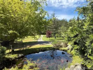 The birds and frogs will serenade you while enjoying this sunny outdoor space. The property has the feel of a true sanctuary.
