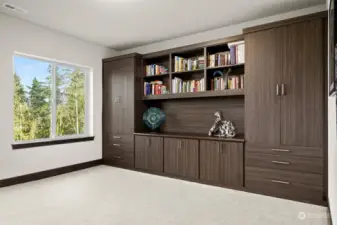 Very nice office built-ins stay