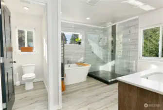 Primary bathroom (upstairs)