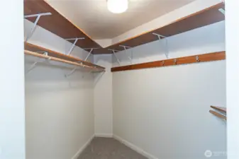 Walk in closet off primary