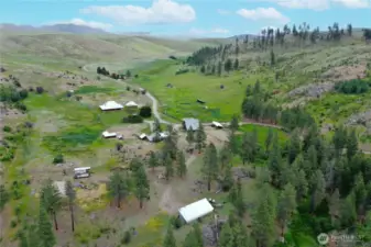 Ranch aerial view