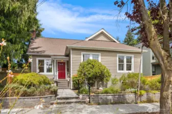Charming Green Lake Craftsman with covered entry porch