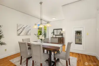 Spacious dining room to gather with family and friends