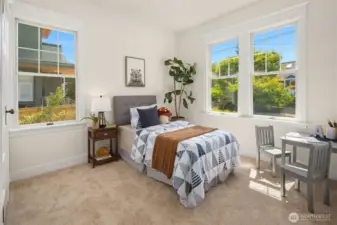 The second of two main level bedrooms