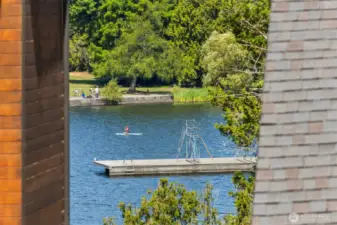 Just one block to Green Lake Park!