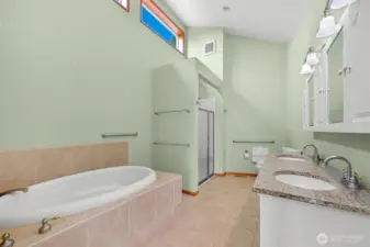Primary bathroom.