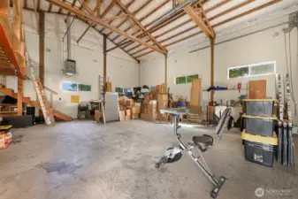 Tons of floor space, plus loft area.
