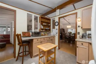 Convenient eating area in kitchen.