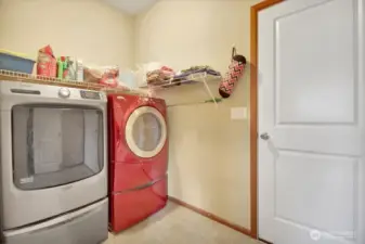 Laundry room and entrance to Garage