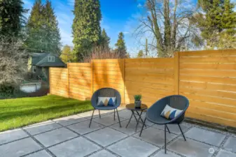 Lots of space to entertain off the kitchen deck