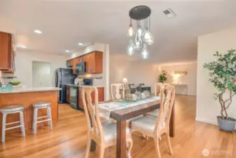 Kitchen and dining room