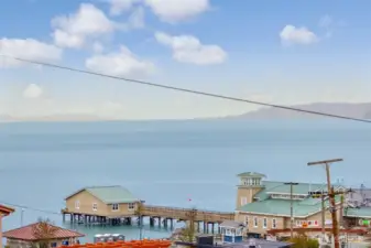 Redondo Beach view from the dining room and deck
