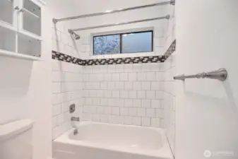 Updated hallway bath