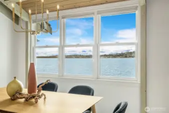 Gorgeous view from the dining area