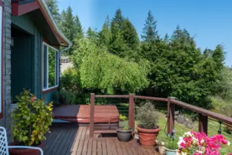 Jaccuzi off deck