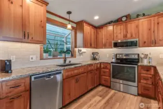 Remodeled custom kitchen