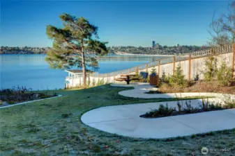 Calkins Landing is a sweet public park nearby with a picnic table and a swimming beach