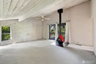 Primary Bedroom with slider to large deck