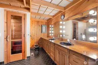 primary bath with bidet toilet