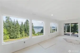 Slider to covered deck.