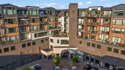 This ideal home comes with TWO decks (one from living room and one from primary bedroom)