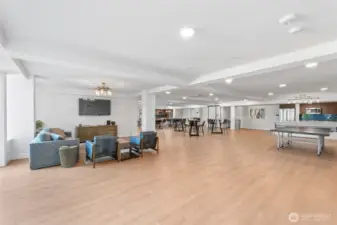 Door across courtyard gets you access to this expansive community room.