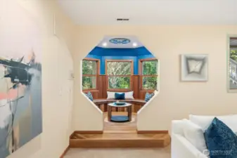 The 'Moroccan’ Room with flexible gathering spaces