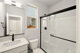 Attached 3/4 Bath on Main level guest