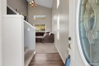 Front entrance  to living area