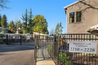 Thornton Creek Commons is a secured, gated community just a few minutes walk from the Pinehurst light rail station, opening mid-2026.