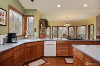 Kitchen looking toward dining room.