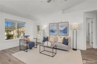 Soaring ceilings let all the light & nature pour in