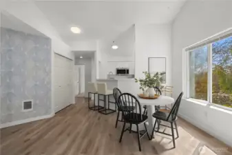 So much natural light & nature