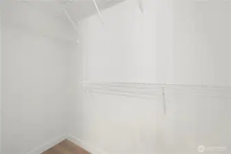 Large walk in closet