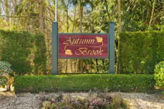The serene Autumn Brook complex tucked away in a peaceful setting!