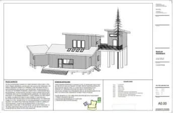 Visual representation of a potential future home on this lot