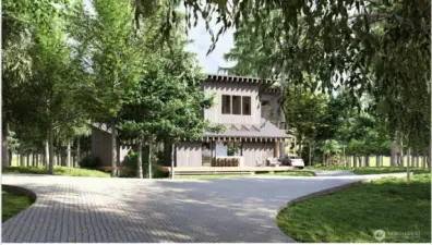 Illustrative rendering of a possible home design.