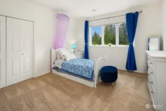 Upper level bedroom with Golf Course Views & NEW en-suite bathroom.