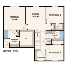 Disclaimer – 2nd Floor – Marketing rendering of floor plan, illustrative purposes only – may vary per location.