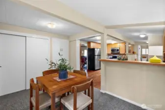 Each room throughout the home offers ample closet and storage space to keep everything organized and within reach.
