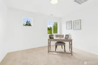 Upstairs bonus/loft space - New carpet upstairs