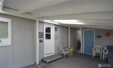 Side door to carport